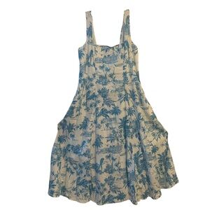 Joie 2 Piece Dress & Shrug Set Sundress Toile Blue White Sweater Women’s Size 10